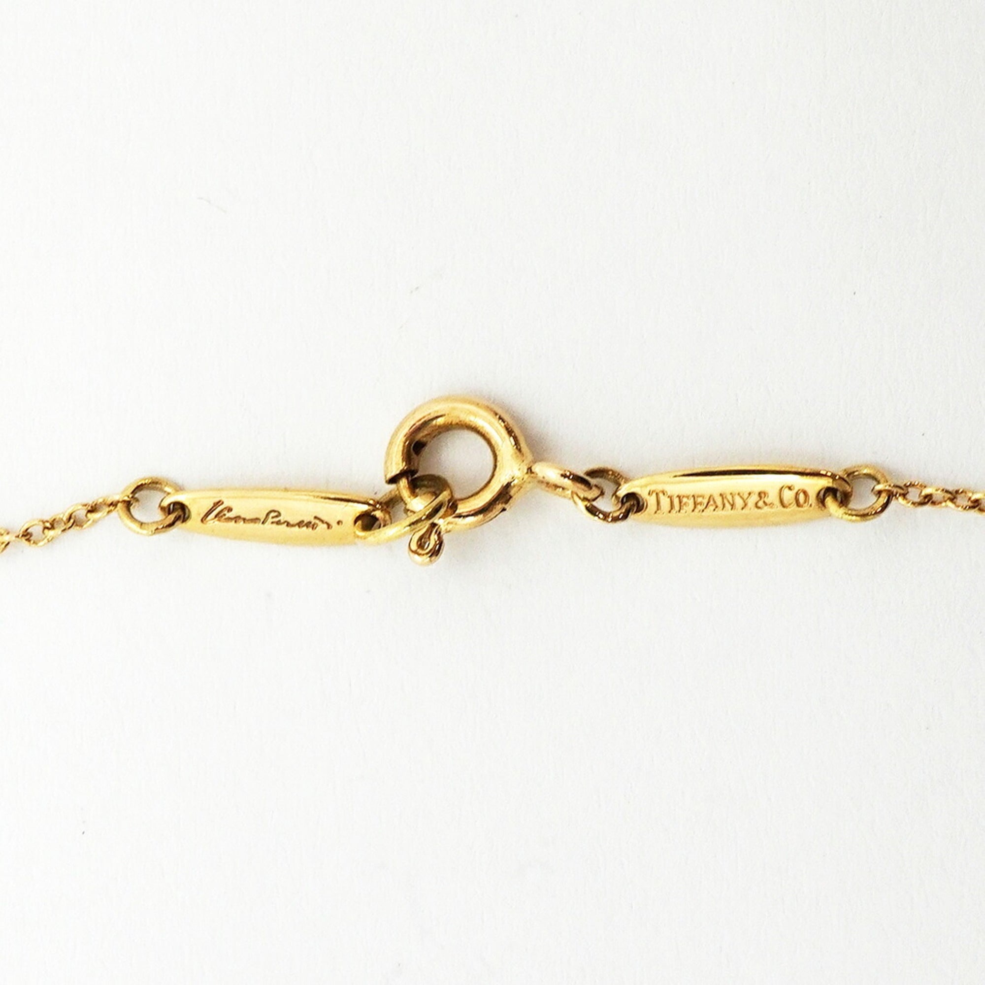 Double Loop Pendant Necklace 18K Yellow Gold