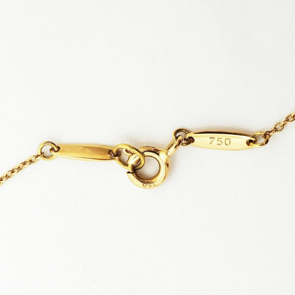 Double Loop Pendant Necklace 18K Yellow Gold