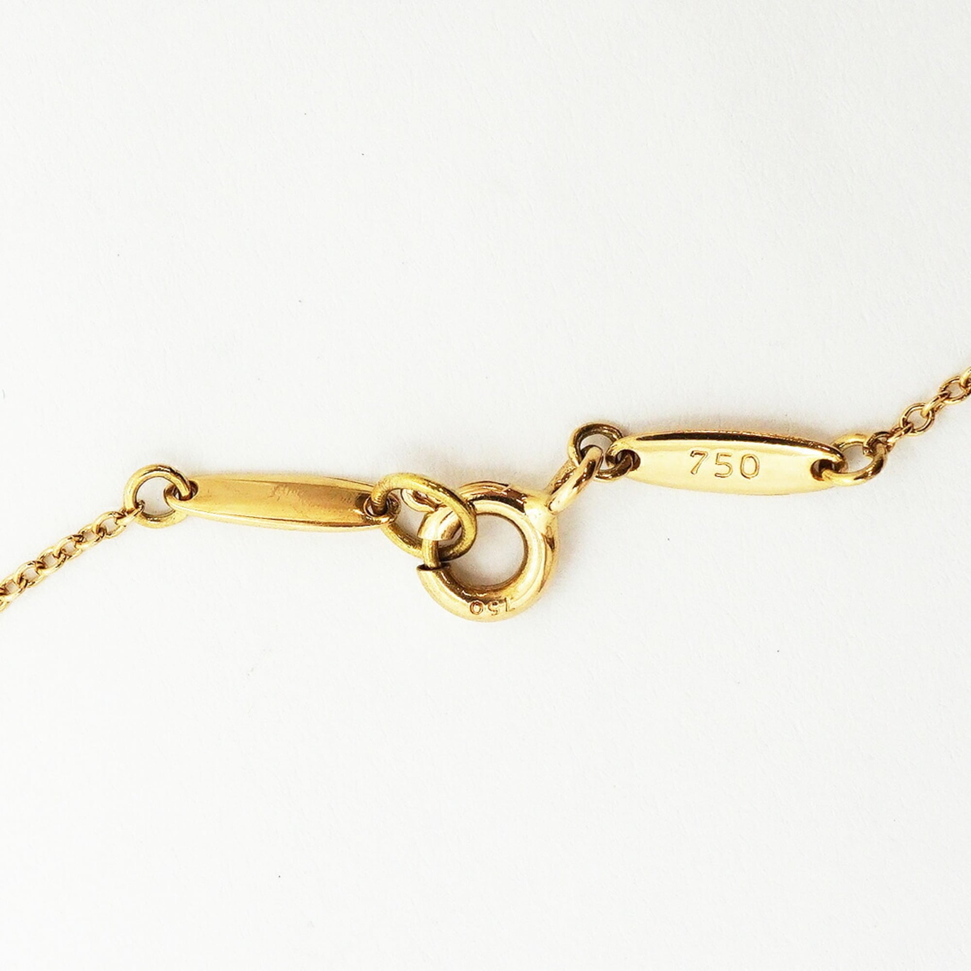 Double Loop Pendant Necklace 18K Yellow Gold