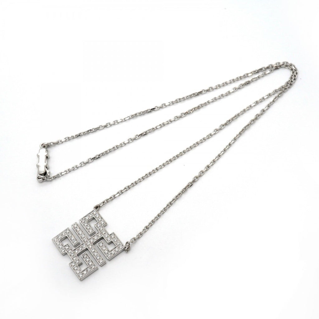 Pendant Necklace 18K White Gold with Diamond