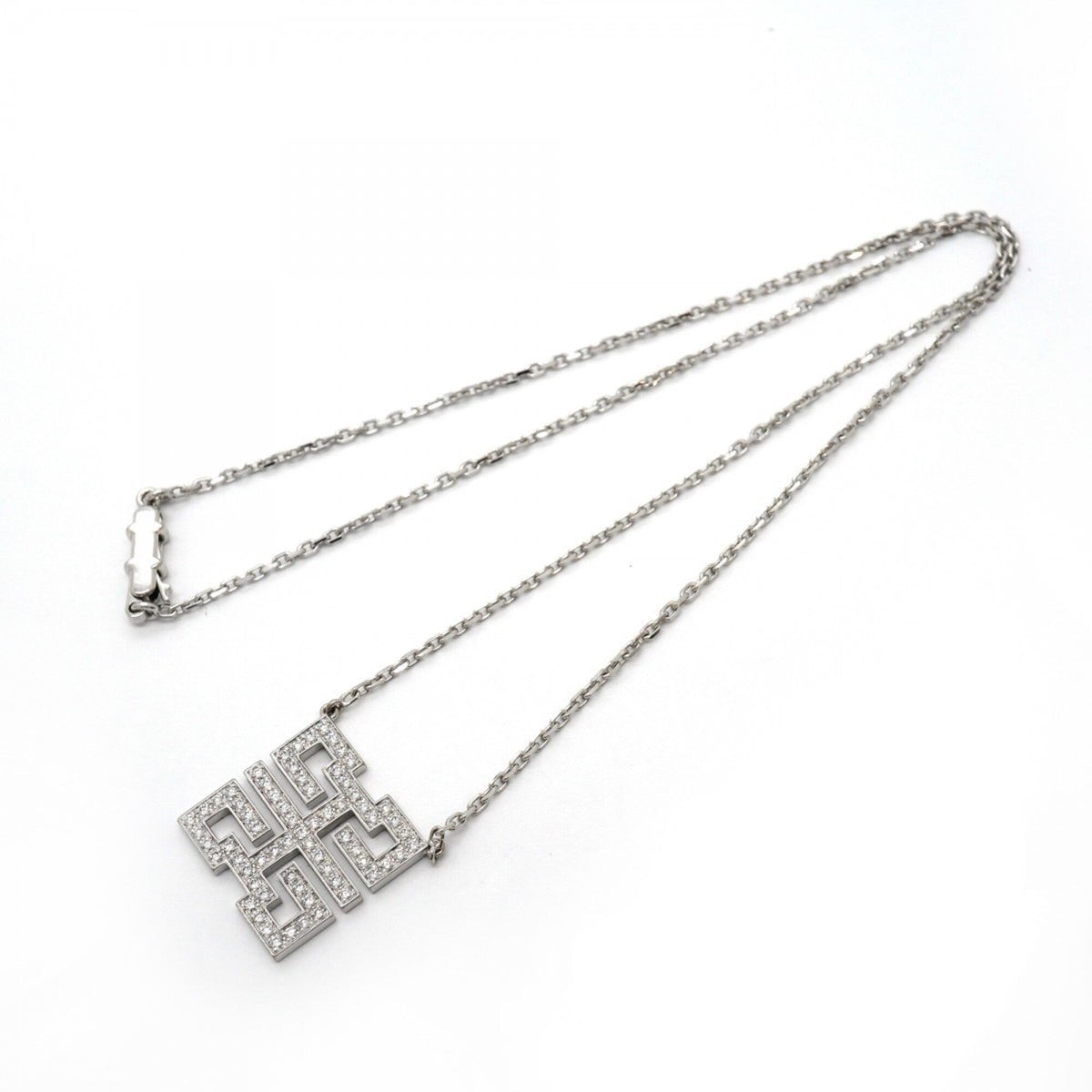 Pendant Necklace 18K White Gold with Diamond