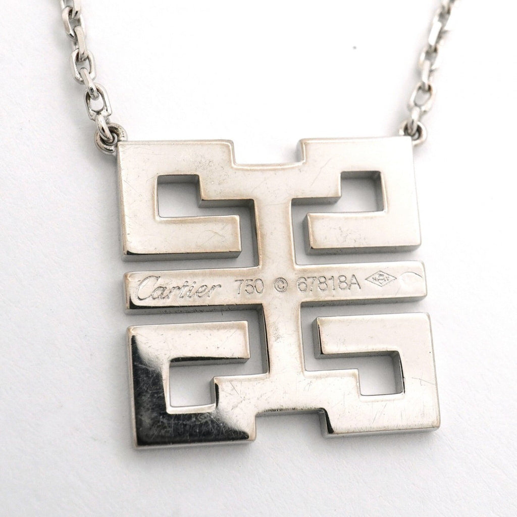 Pendant Necklace 18K White Gold with Diamond