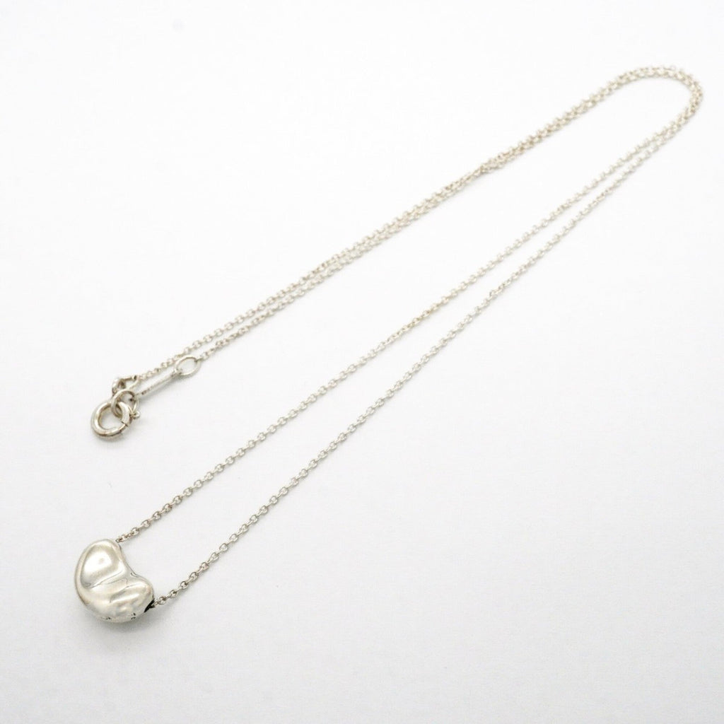 Bean Pendant Necklace Sterling Silver 7.5mm