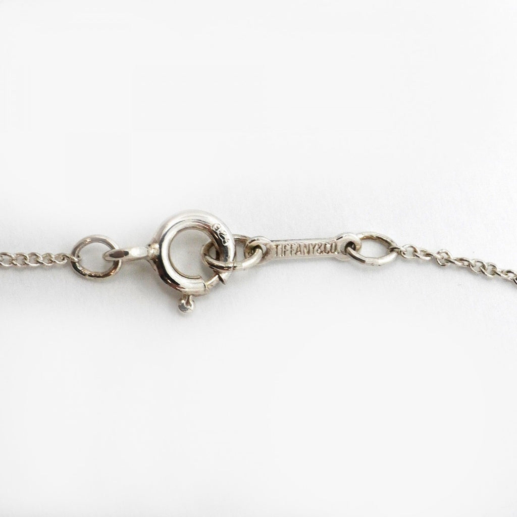 Bean Pendant Necklace Sterling Silver 7.5mm