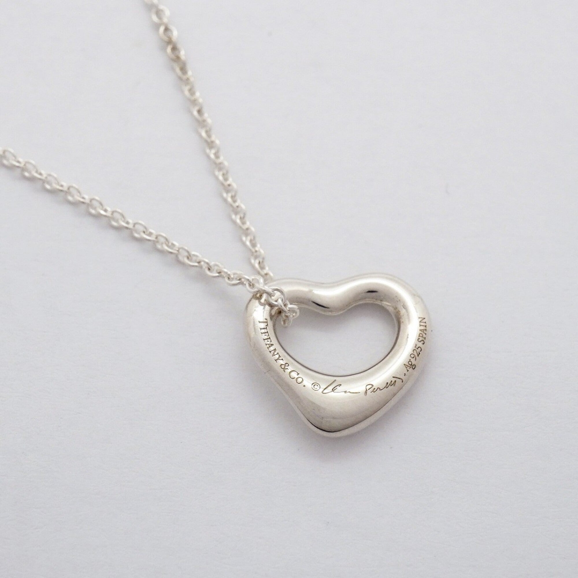 Heart Pendant Necklace Sterling Silver