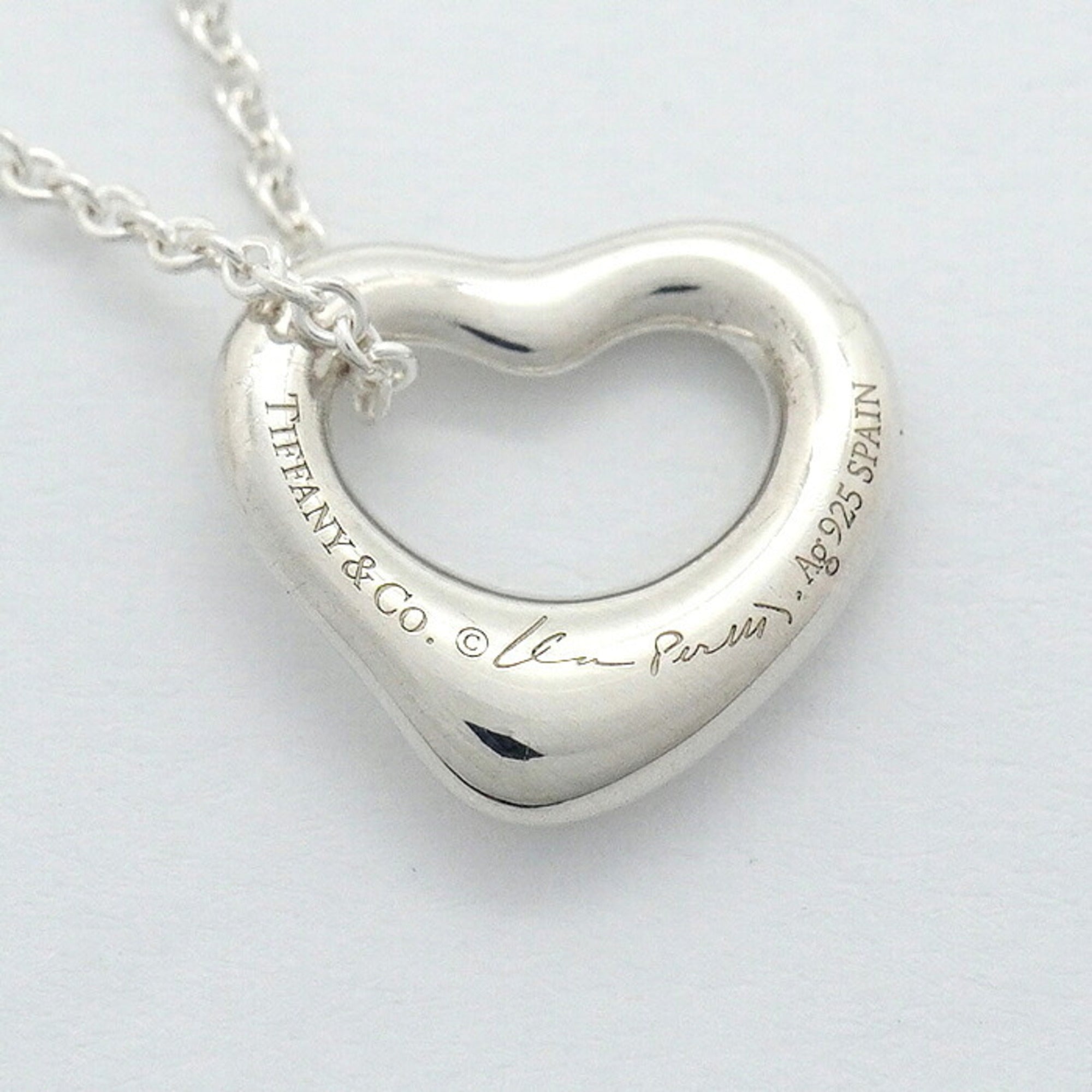 Heart Pendant Necklace Sterling Silver