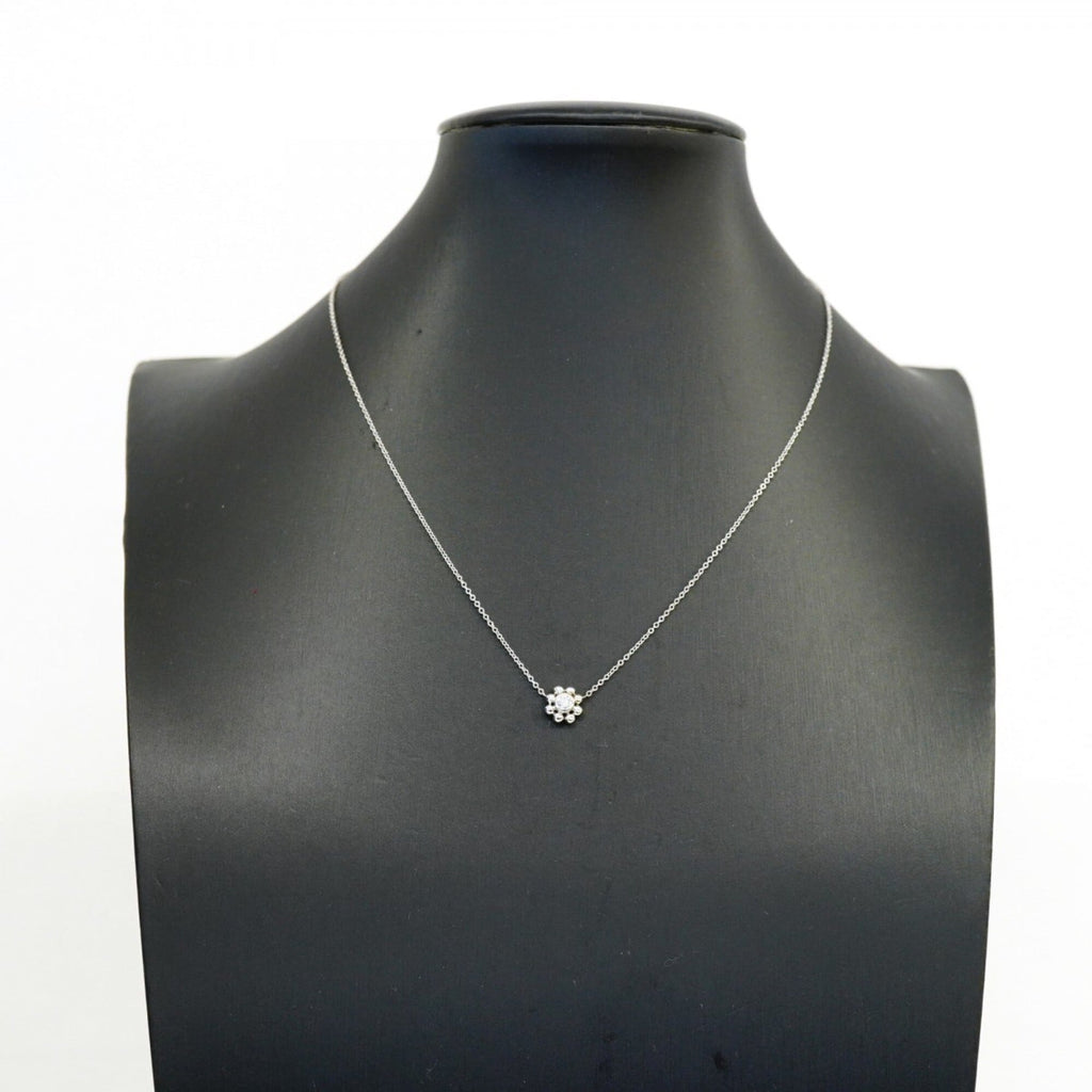 Pendant Necklace 18K White Gold with Diamond