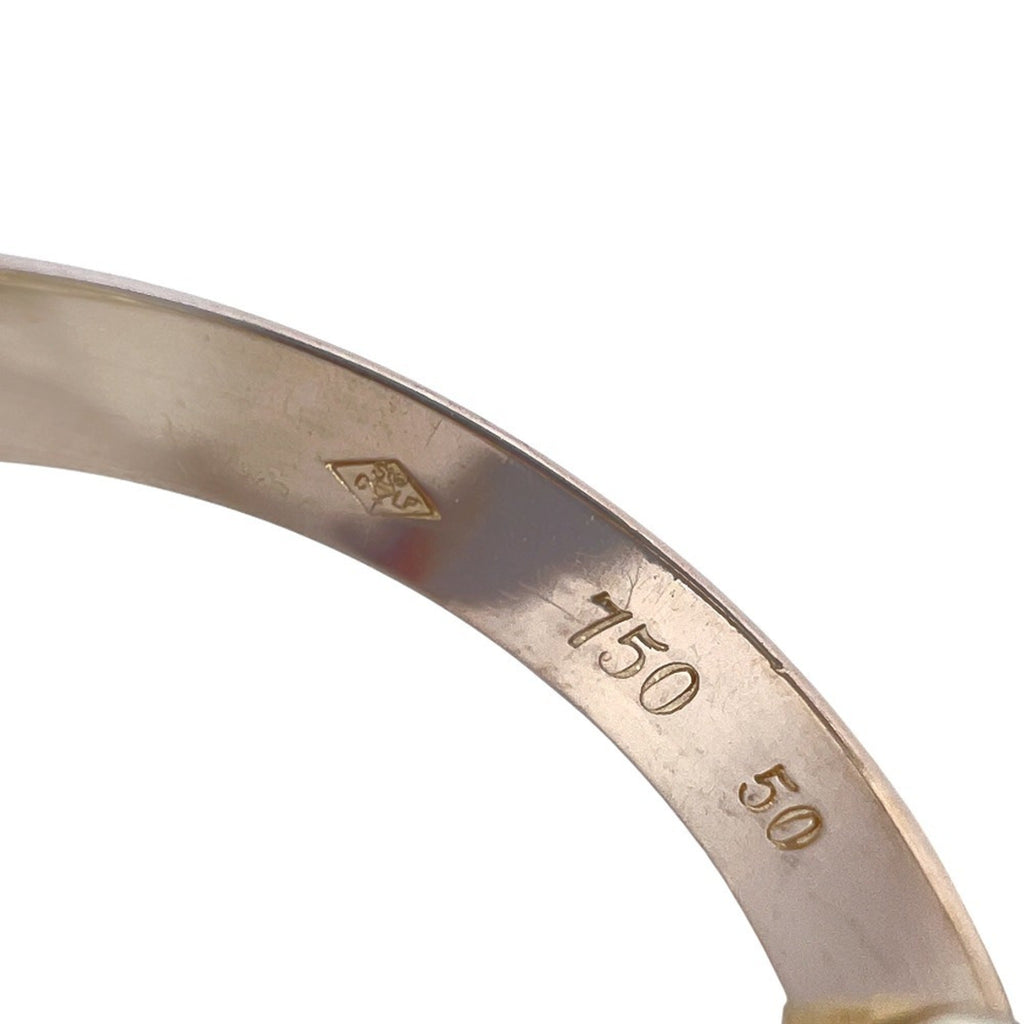 Vendome Louis Cartier Band Ring 18K Tricolor Gold