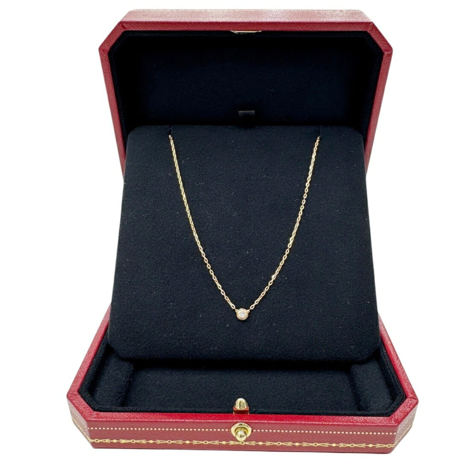 Pendant Necklace 18K Rose Gold with Diamond