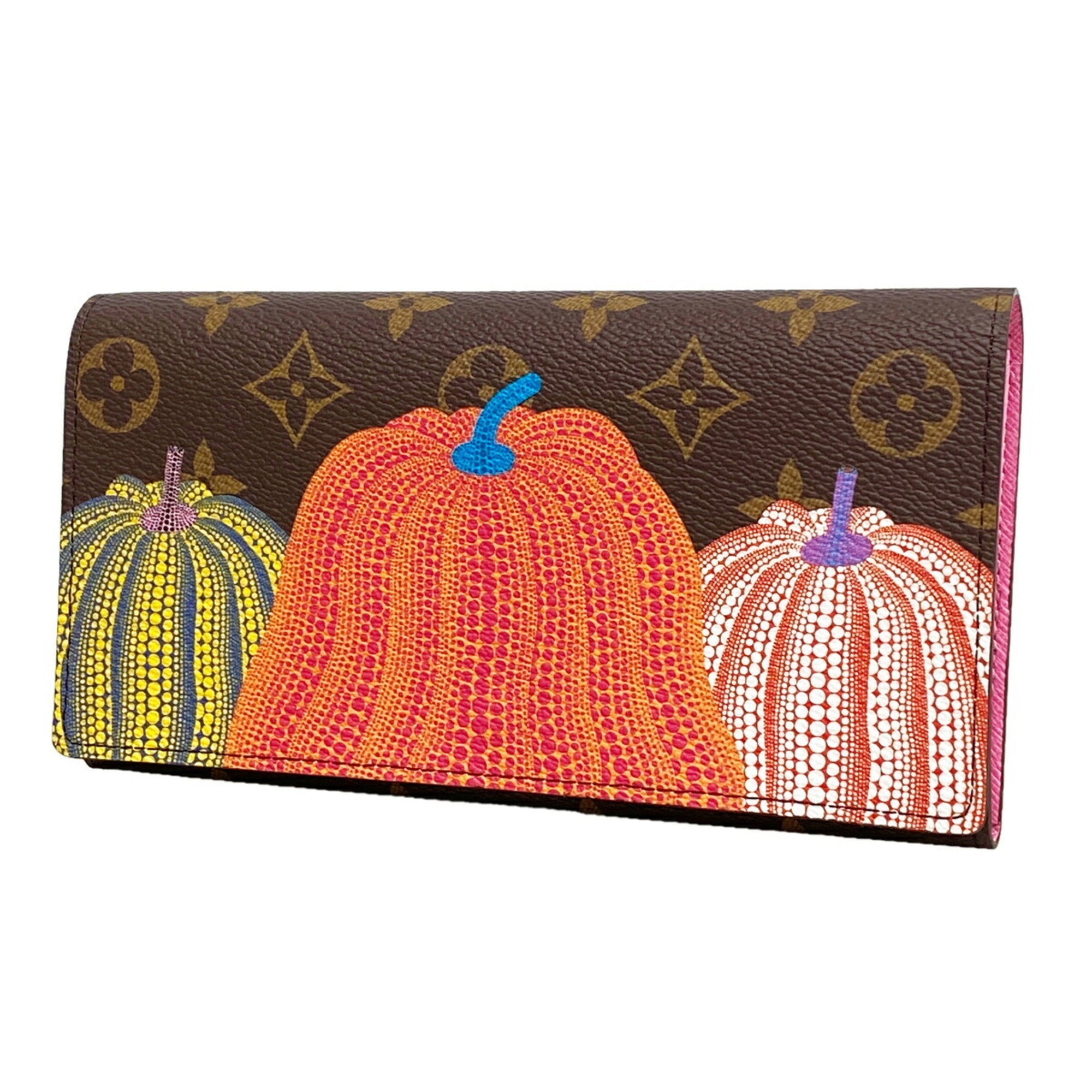 Sarah Wallet Yayoi Kusama Pumpkins Monogram Canvas