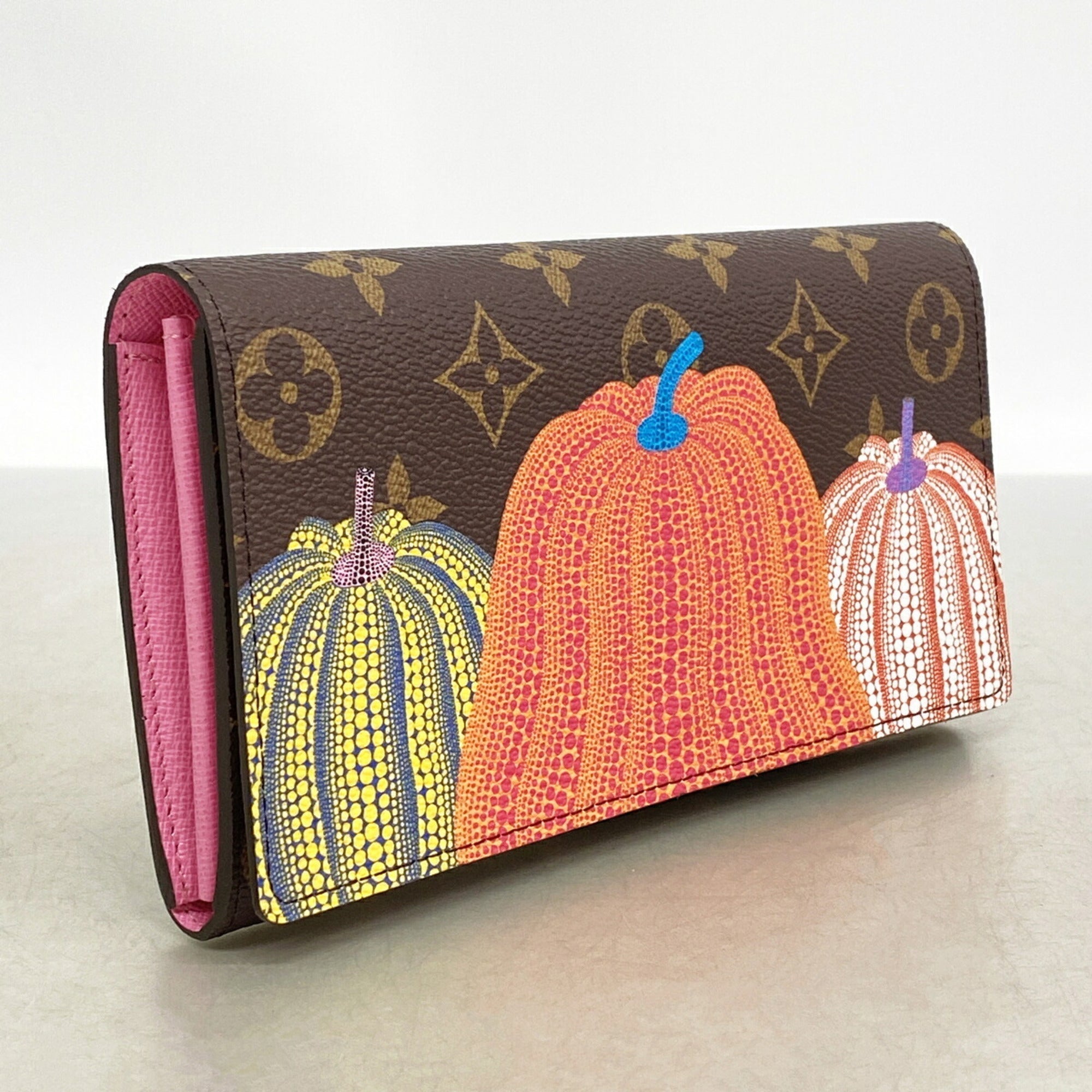 Sarah Wallet Yayoi Kusama Pumpkins Monogram Canvas