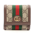 Ophidia French Flap Wallet GG Coated Canvas Compact