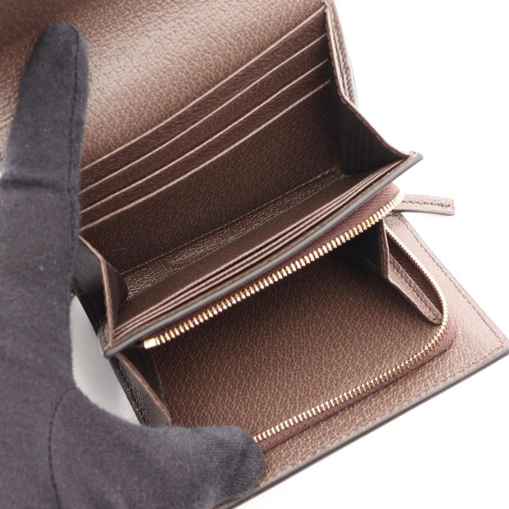 Ophidia French Flap Wallet GG Coated Canvas Compact